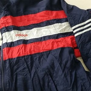 1990's Adidas Tracksuit Men's Red,White, Blue